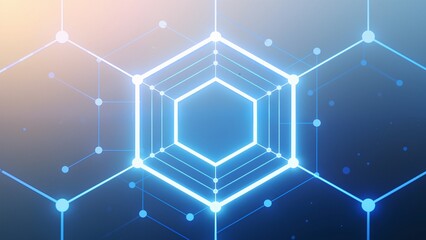 Abstract digital network pattern