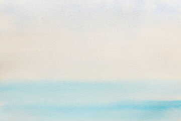 青色の水彩絵の具でボカシながら描いた抽象的なテクスチャ08