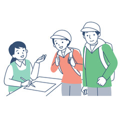 災害ボランティアの受付