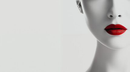 obraz z jednym czerwonym elementem