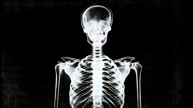 zdjęcie rentgenowskie, x-ray photo of a body 