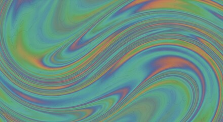 Fototapeta premium Iridescent Environmental Data: Swirling Liquid Patterns for Earth Science and Climate Visualization