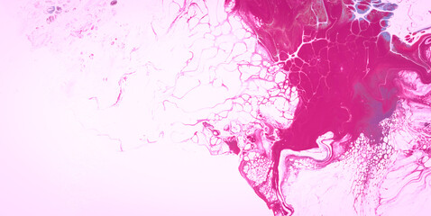 Obraz premium Dynamic Acrylic Ink Swirls in Copyspace Background