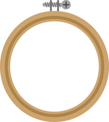 Embroidery Hoop Ring Illustration