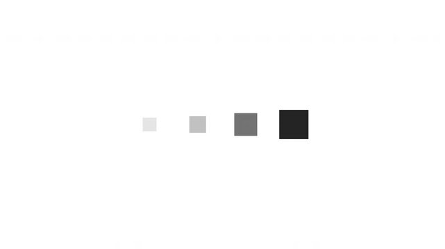 Four Squares Loading Modern Loop Animation - Black Boxes Buffering Isolated On White Background