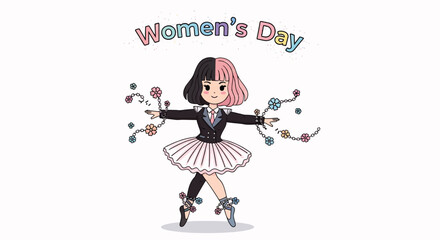 Fototapeta premium International Celebration of Women Empowerment and Gender Equality