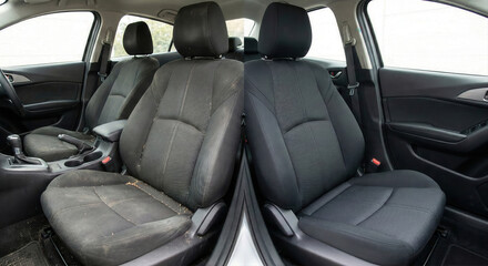 Before and After Car Interior Cleaning and Detailing Transformation