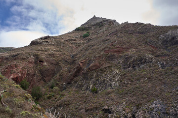 Fototapeta premium Barranco de Chamorga ravine in Anaga