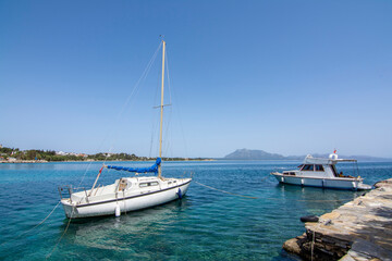 Datca Town coastline view in Turkey