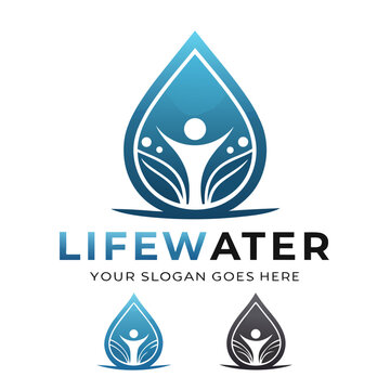 LIFE WATER Logo Design