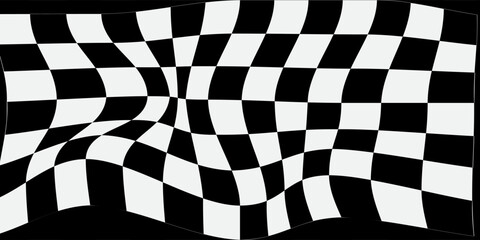 Black and white checkered pattern, Checkerboard seamless pattern