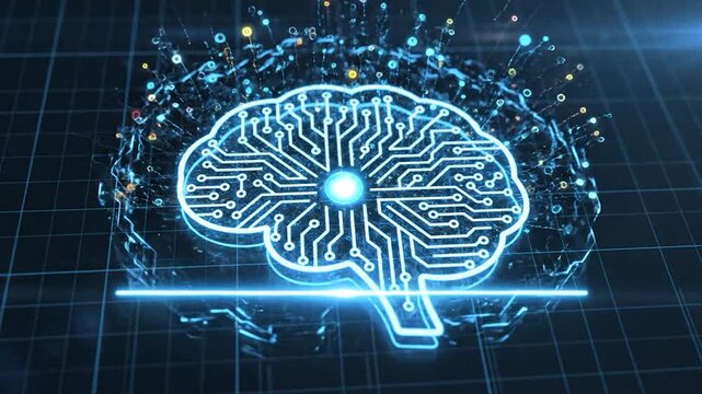 Digital Brain Interface Technology Concept