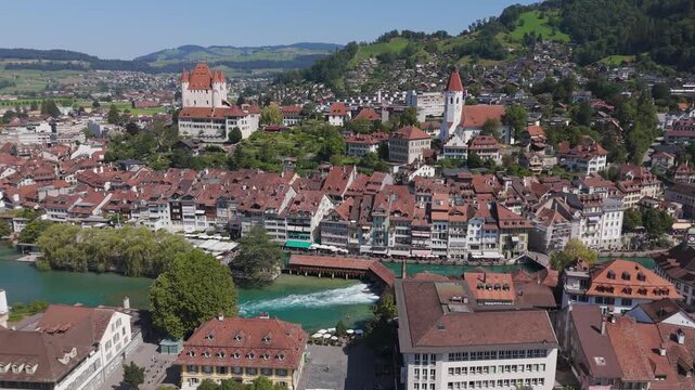 Thun city drone