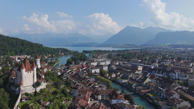 Thun city drone