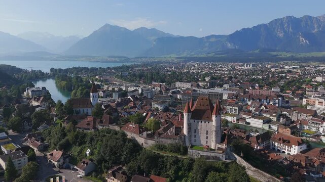 Thun city drone