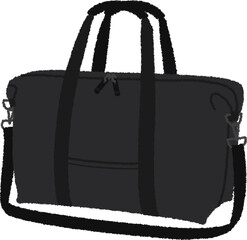 ボストンバッグのイラスト