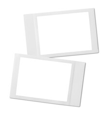 Obraz premium Vintage Polaroid, instant photo frame isolated in transparent PNG, polaroids frames mini - isolated design element.