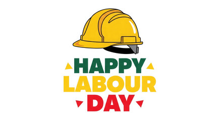 Fototapeta premium Happy labor day celebration honoring workers and labor rights