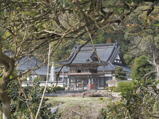 日本のお寺の風景
