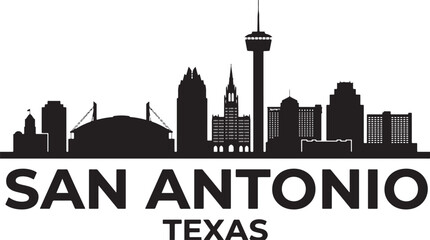 Fototapeta premium San Antonio Texas city skyline with iconic tower