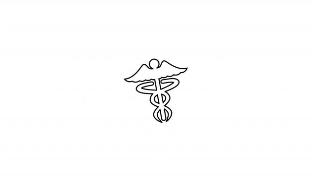 Caduceus medical icon