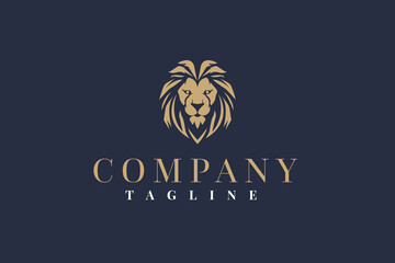 gold lion logo company tagline © Rahmat