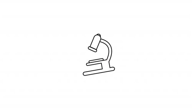 Simple Microscope line icon
