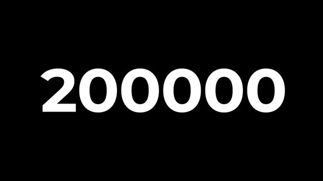 Digit counter from 0 to 200 000	
