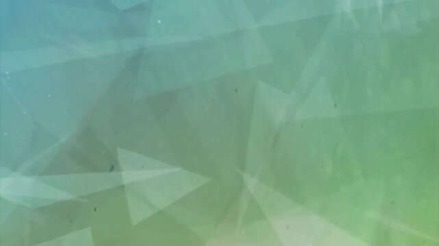 Abstract background triangles blue green geometric modern animation loop