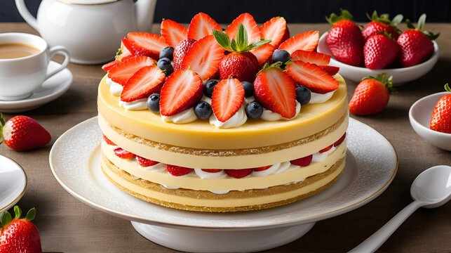Indulge in Creamy Fraisier Temptation