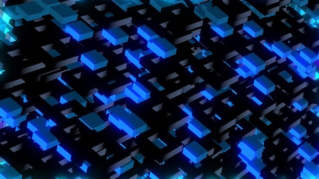  abstract blue background with squares