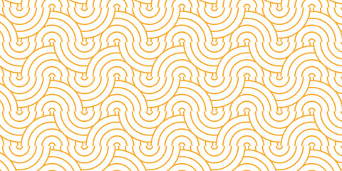 Seamless brown pattern circles line fabric curl transparent design. minimal overlapping pattern with waves pattern with waves white geometric retro background.