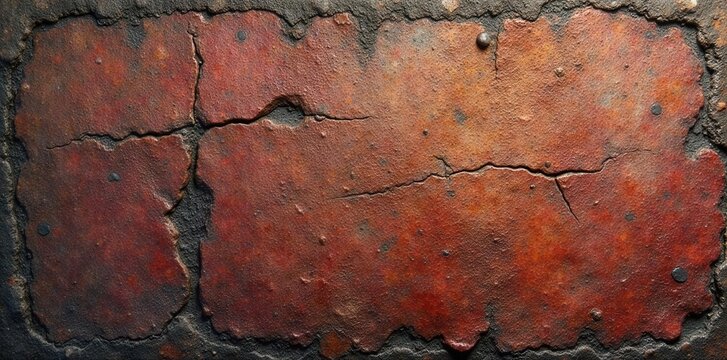 Deeply textured stamped concrete  Weathered, aged surface , weathered, industrial, path