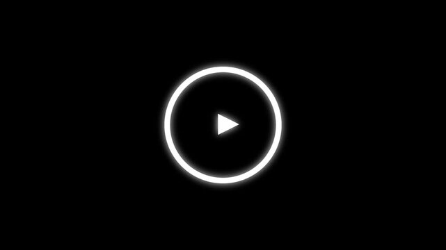 play icon, video play icon for website and mobile design animation on 4k video
