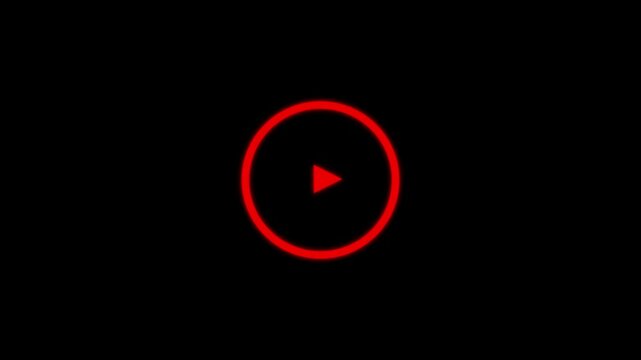 play icon, video play icon for website and mobile design animation on 4k video