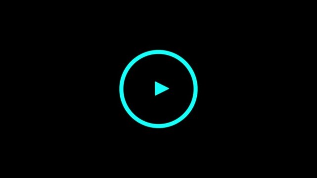 play icon, video play icon for website and mobile design animation on 4k video