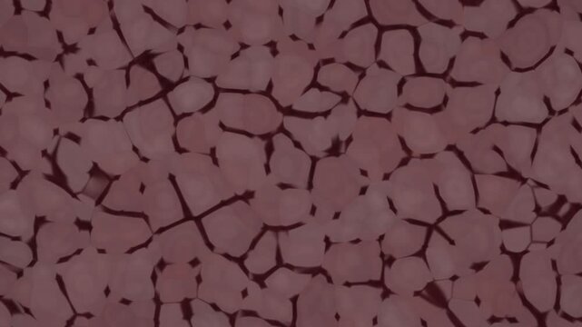 Cracked ruby surface shimmers with subtle motion and texture