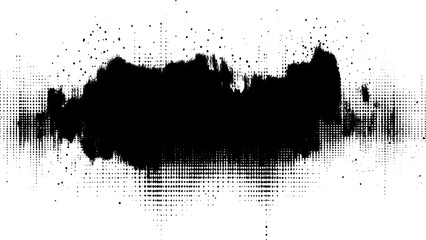 Fototapeta premium Monochrome abstract splattered background. Subtle grunge halftone vector texture overlay.