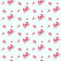 Fototapeta premium Crab Pattern 