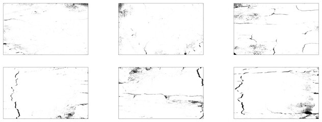 Plakat Grunge overlay texture. Old dirty concrete background with cracks and scratches. Vector illustration 