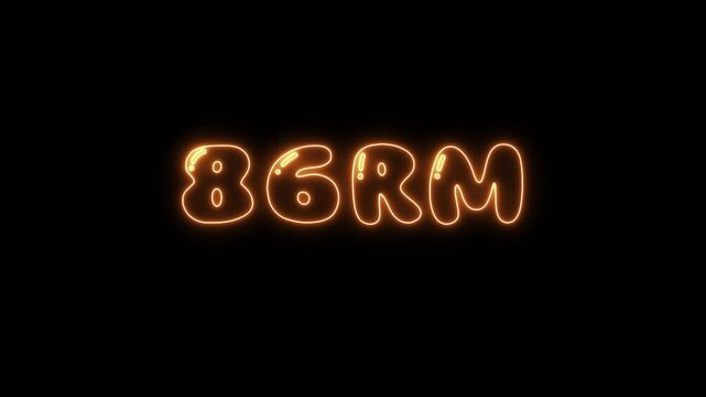Malaysian Ringgit Amount Counting from 0 to 300 Ringgit animation. neon sign Counting money and digits increasing. Counting Numbers from 0 to 300 on black backgrount.