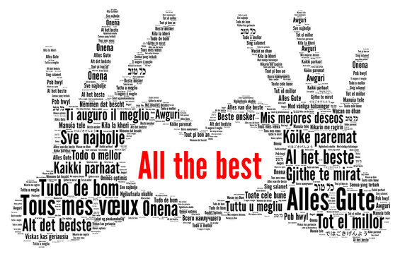 All the best word cloud in different languages