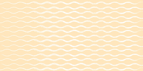 Fototapeta premium Hand drawn watercolor sea with grunge curly lines. Simple girly pattern. Baby striped backdrop.