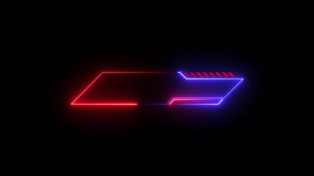 Technology box or futuristic callout title banner and digital frame boxes. HUD screen or textbook blue vector Futuristic Holographic screen frame hud ui future futuristic system virtual design. 4k..
