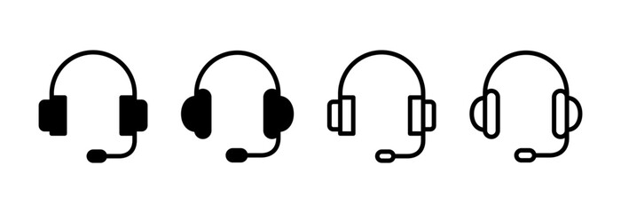 Headphone icon vector illustration. Headphone sign and symbol