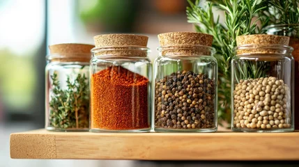 Colorful spice jars © Hardiman
