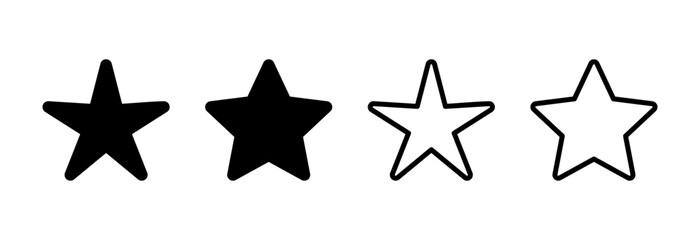 Fototapeta premium Star Icon vector illustration. rating sign and symbol. favourite star icon