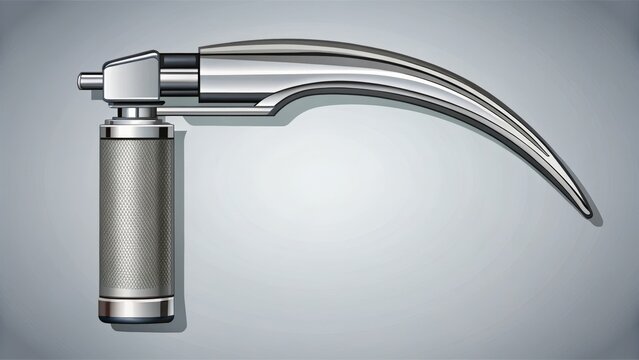 Detailed Medical Laryngoscope Illustration Isolated