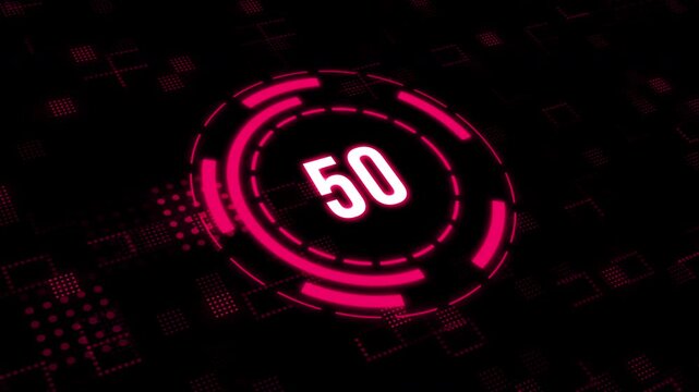 Futuristic loading animation with glowing HUD interface elements and smooth digital motion.