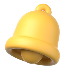 3Dのベル通知アイコン